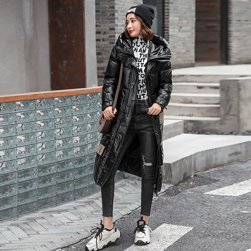

Thickened bread jacket 2021 mid-length down cotton-padded jacket women's Fashion large size cotton-padded outwear women