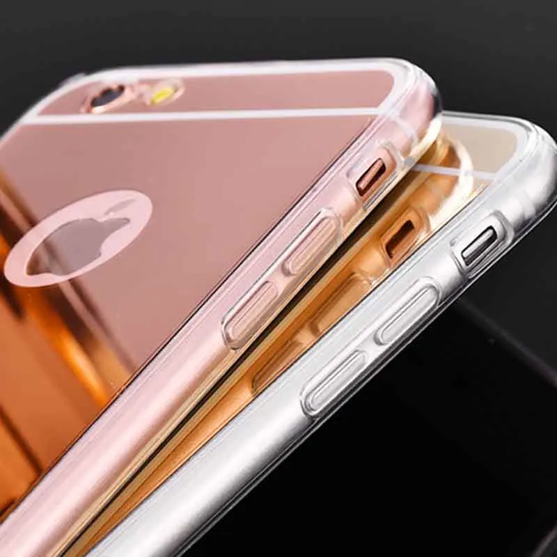 Зеркальный чехол с покрытием для телефона iphone xr x xsmax xs 5 Модный apple 7 8 6s plus