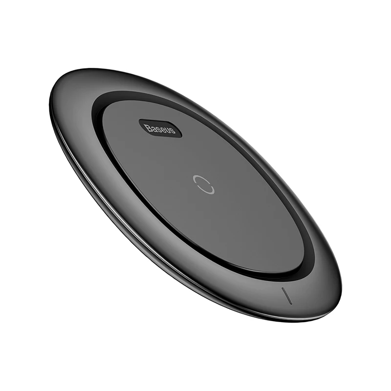 Беспроводное зарядное устройство Baseus QI для iPhone X 8 samsung Galaxy S9 S8, настольное зарядное устройство для мобильного телефона, быстрая зарядка - Тип штекера: Black