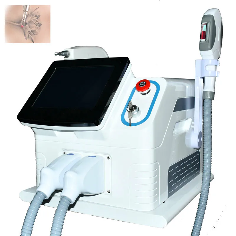 

2021 Portable OPT/SHR IPL Hair Removal &ND YAG Laser Tattoo Removal Carbon Stripping Machine For Salon With CE