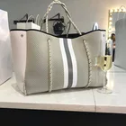 Модная Большая комбинированная американская женская сумка на плечо SUNNY BEACH, роскошная светильник Неопреновая дорожная повседневные сумочки для женщин и офиса