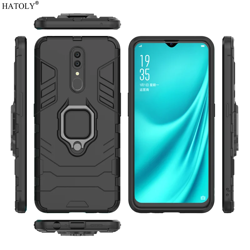 

Cover Oppo F11 Case Shockproof Armor Case For Oppo A9 Oppo F11 Magnetic Finger Ring Holder Stand Phone Bumper Cover For Oppo F11