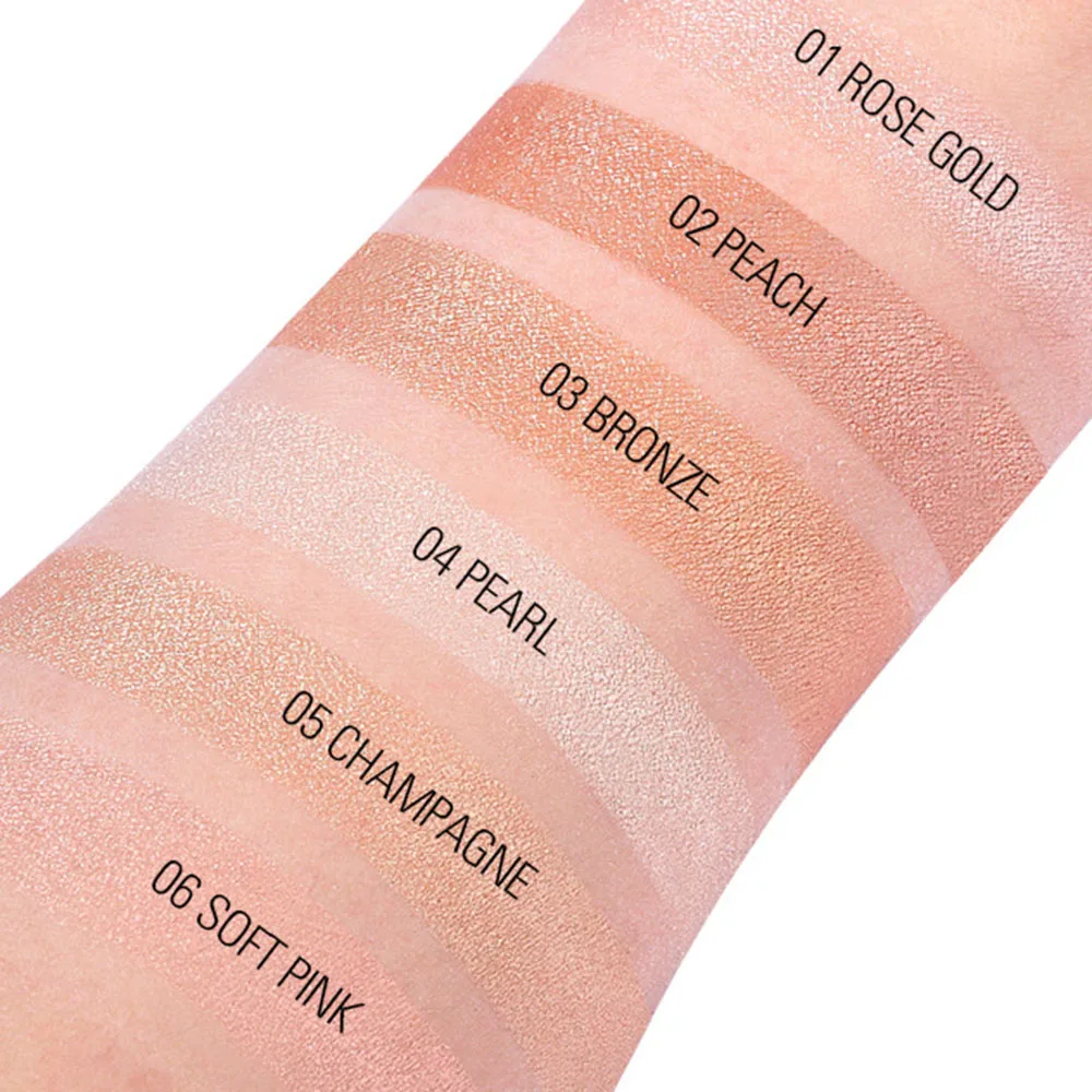 Хайлайтер пудра 6 цветов осветлитель лица макияж профессиональная блестящая