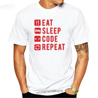 eat sleep code repeat t shirts homme the paris rally logo tshirt crewneck short sleeve t shirs men funny t shirts russia
