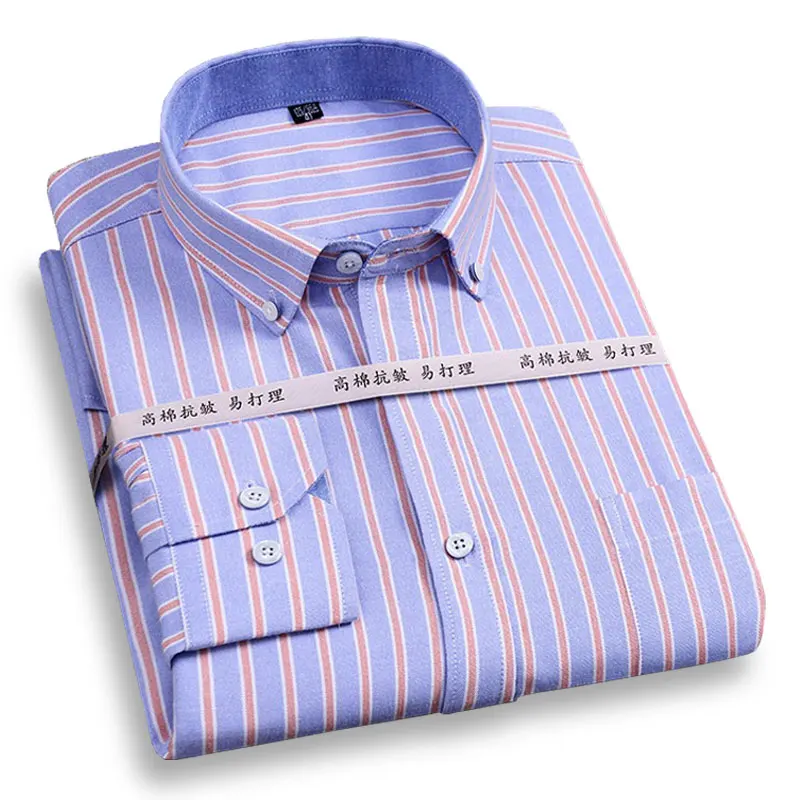 Мужская Повседневная рубашка в клетку/в полоску мягкая утепленная Классическая