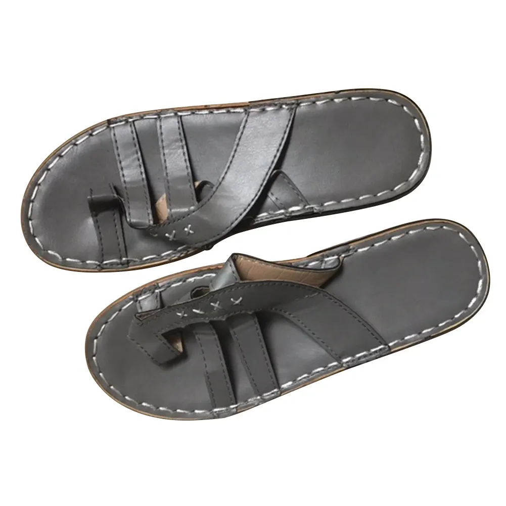 

Ladies Orthopedic Open Toe Flat Heel Foot Correction Soft Casual Summer Beach Women Sandals Travel PU Leather Non Slip Shoes