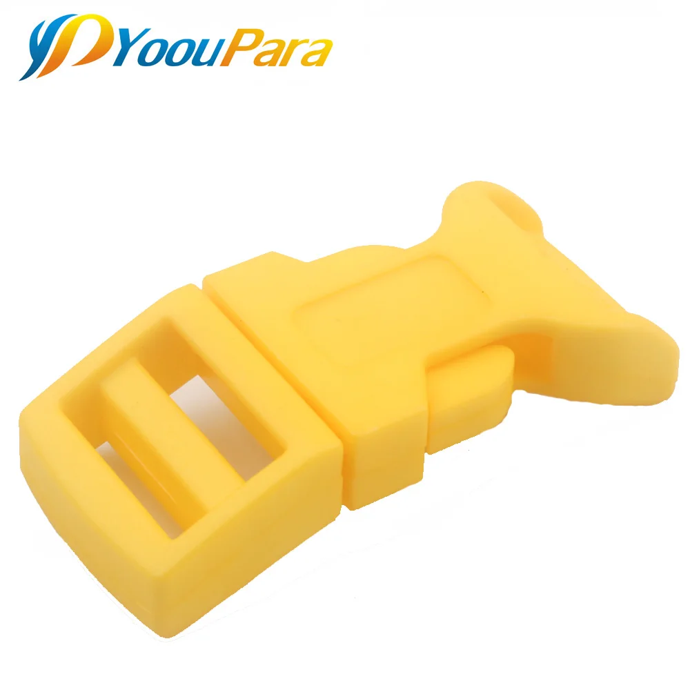 yellow 10 шт./упак. 15 мм пластиковые застежки Контурные боковые регулировочные пряжки для Паракорда браслет рюкзаки обувь сумки кошачий собачий ошейник Декор - Цвет: yellow