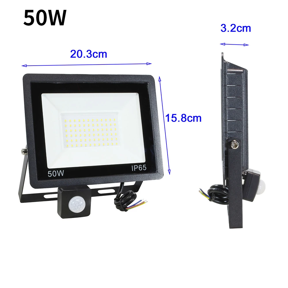 

PIR Motion Sensor Floodlight Waterproof IP65 Outdoor Wall Lighting Modern Led Flood Light 10W 20W 30W 50W Floodlight 220V 240V
