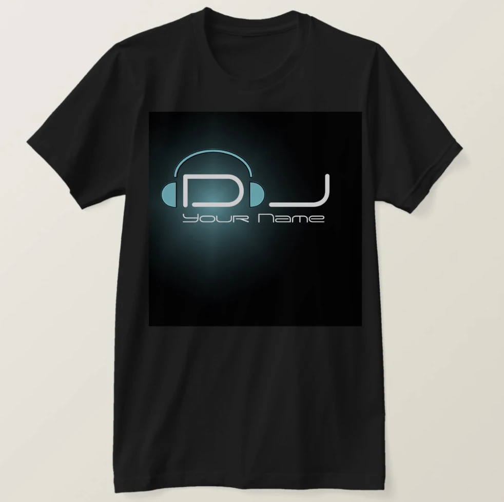 2019 Мужская хлопковая футболка с принтом и коротким рукавом крутая диджейская (1)