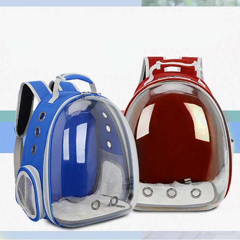 Дышащая Сумка переноска для кошек прозрачный рюкзак домашних животных сумка