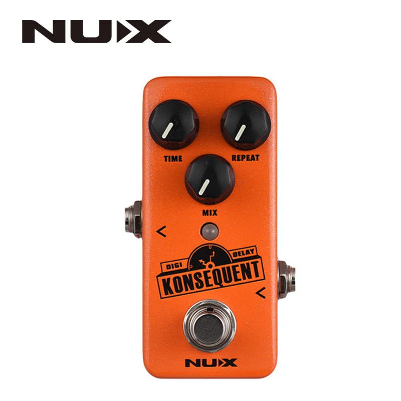 

NUX NDD-2 Konsequent Digital Delay Guitar Effect Pedal 800ms Delay Range Tap Tempo Function Full Metal Shell True Bypass Parts