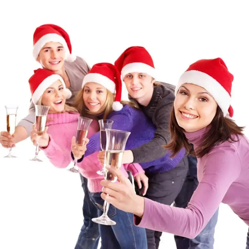 Классическая Рождественская шляпа из мягкого нетканого материала