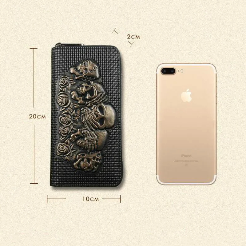 

YourSeason Ladies Retro Genuine Leather Purse Wallets 2021 Handmade Women Embossed Cowhide Clutch Bags Wallet Card Holder