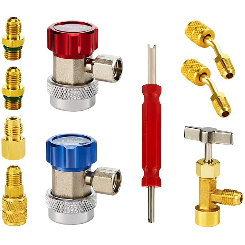 

Адаптер переменного тока запасный инструмент, автомабильный инструмент, AC манометром конверсионные адаптеры, в том числе R134A можете нажать,...