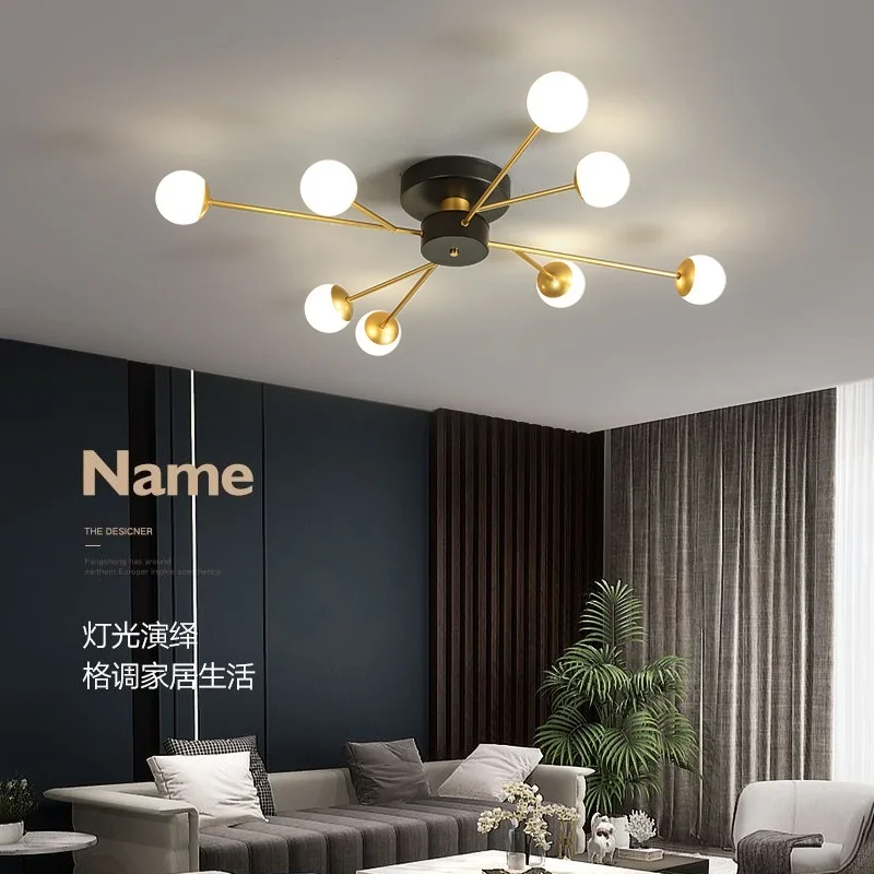 Люстра в виде ветки скандинавском стиле креативная индивидуальная лампа