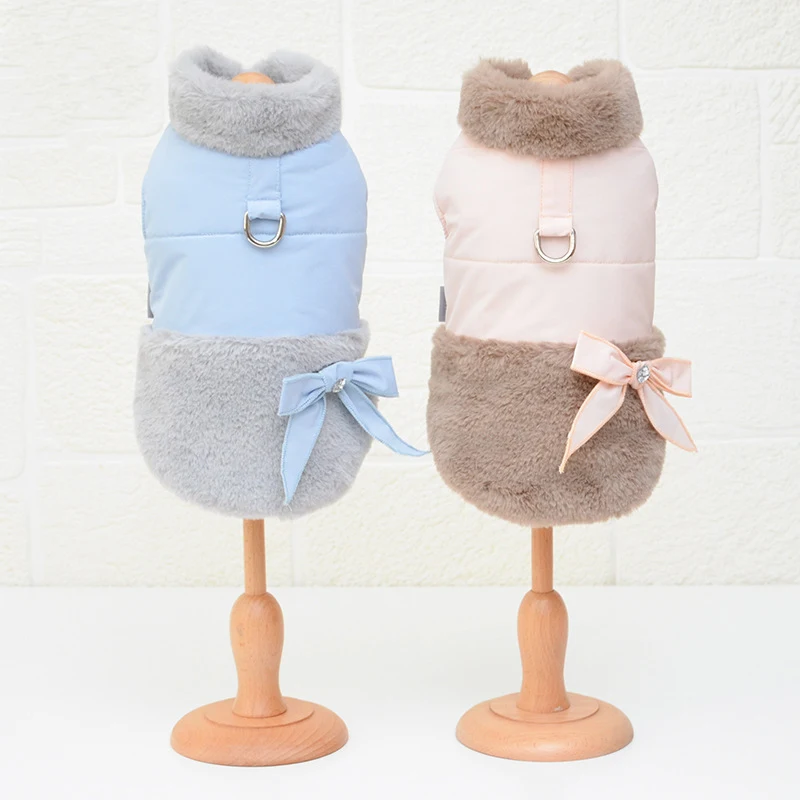 Новейшая куртка на хлопковом наполнителе для собак двухфутовая осенне зимняя