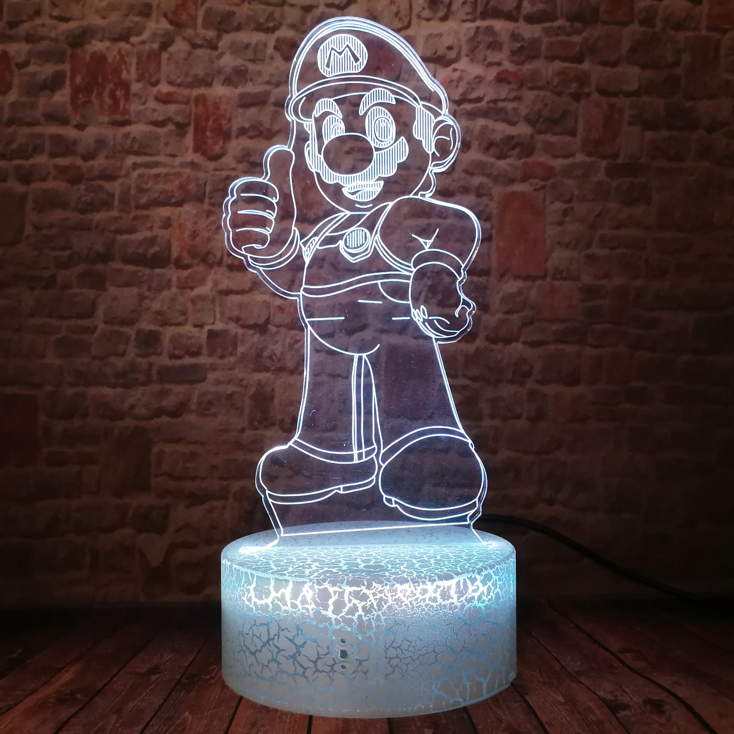 Крутая игра Супер Братья Марио светодиодный 3D светильник украшения дома детская