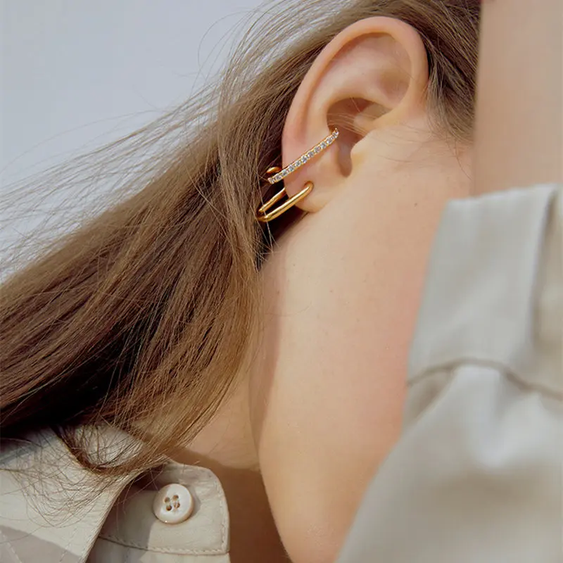 FFLACELL новые металлические простые серьги гвоздики в форме буквы H для женщин