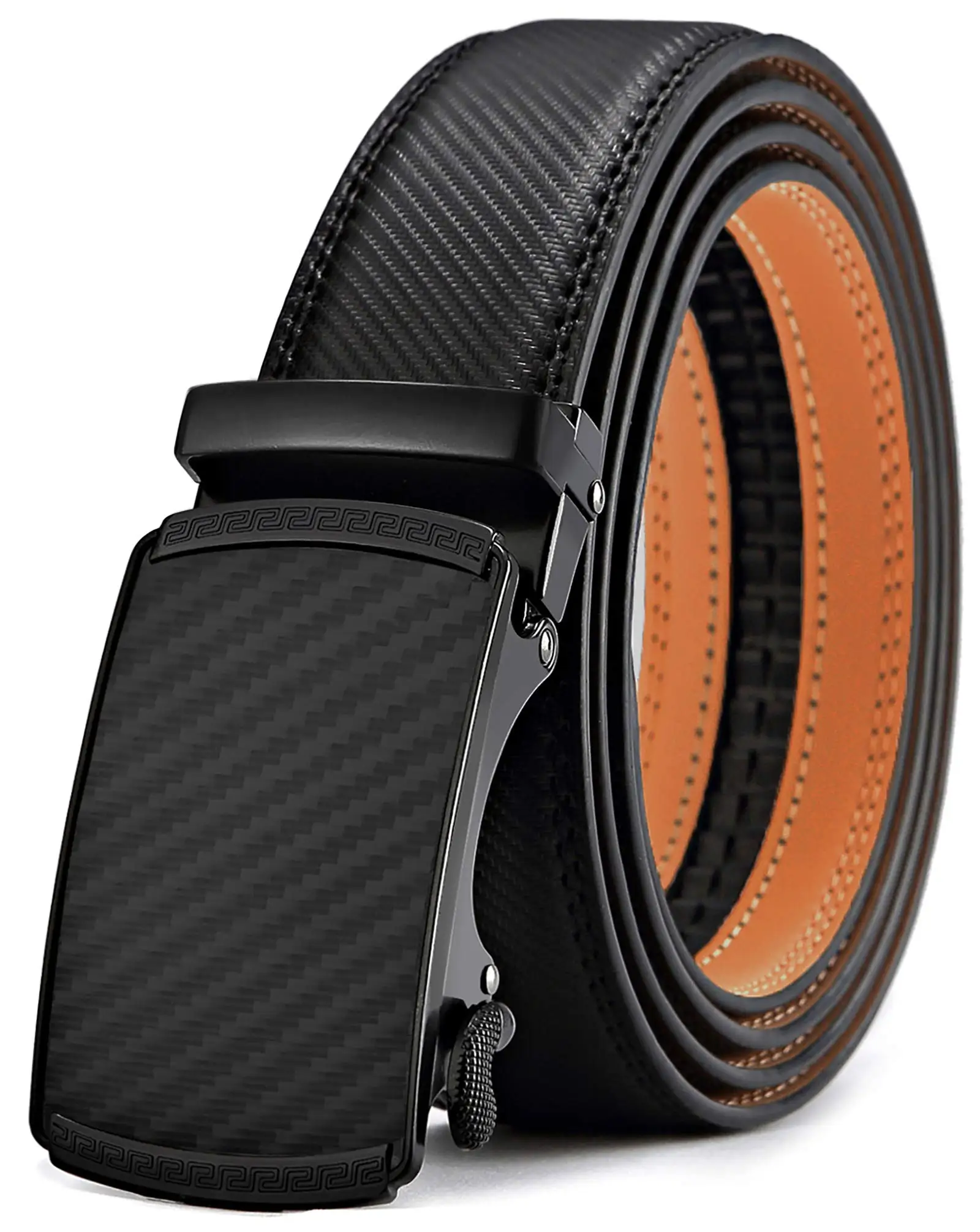 

Men's Belt,Bulliant Slide Ratchet Belt For Men Dress Pant Shirt Genuine Leather,Trim To Fit