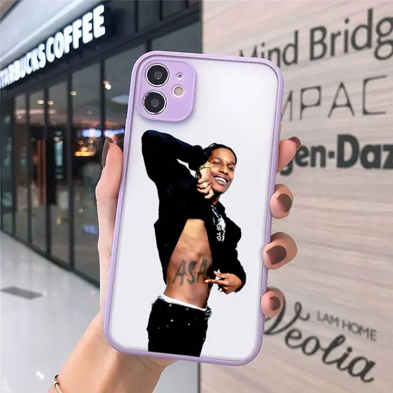 

American rapper Asap Rocky Phone Cases matte transparent For iphone 7 8 11 12 plus mini x xs xr pro max cover