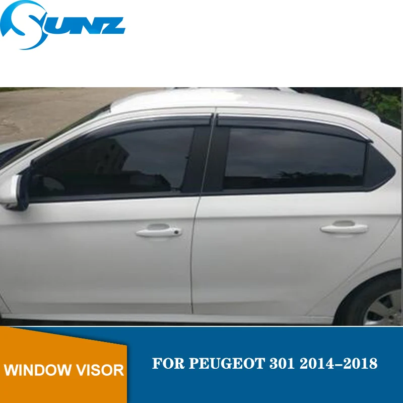 Оконный козырек для PEUGEOT 301- боковое окно дефлекторы дождевик для PEUGEOT 301- SUNZ