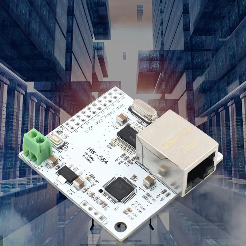8-канальный сетевой модуль Ethernet Управление Выключатель 5V Интернет триггерный