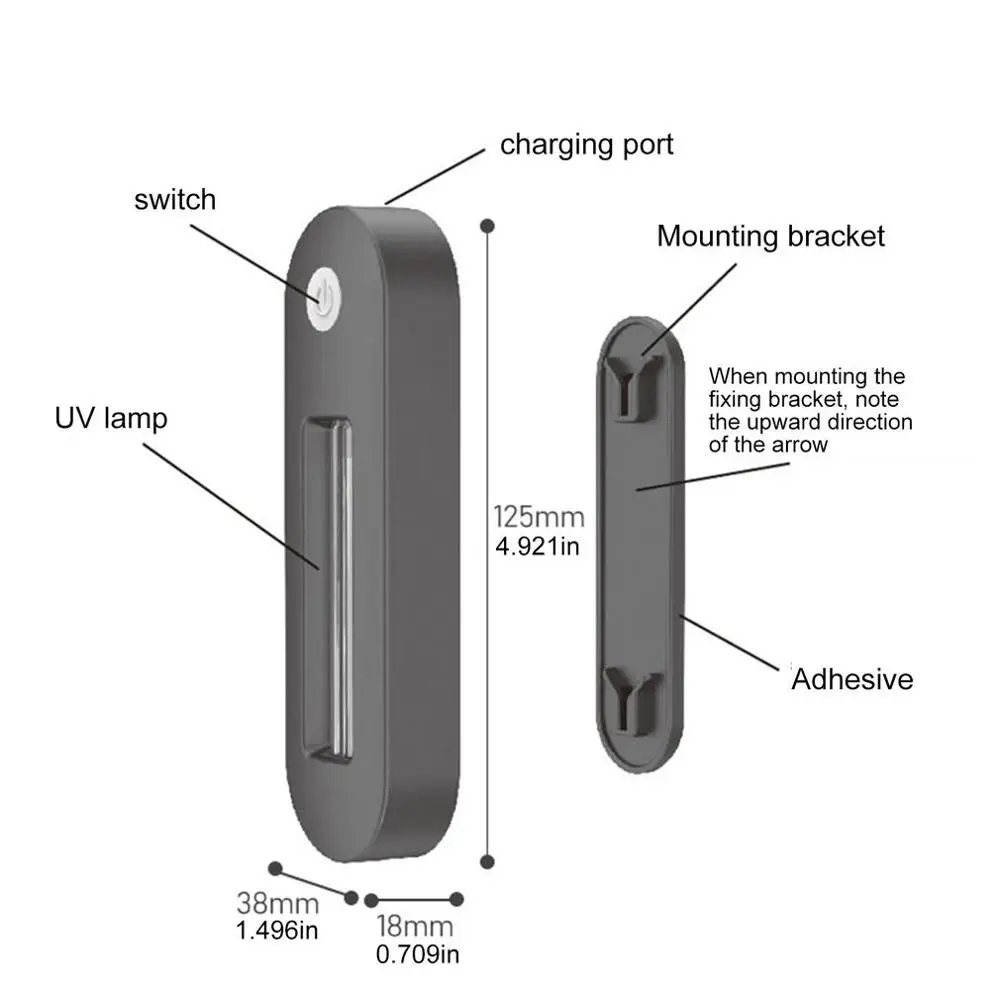 Портативная USB-стерилизационная палочка UVC дезинфекционный стержень личная