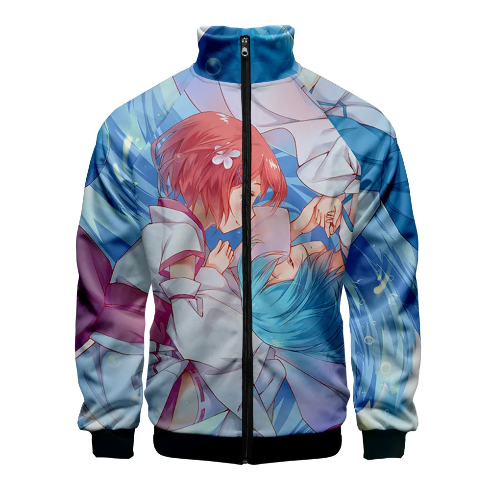 

2021 New Style Of Opening From Zero To Different World Life 3D Color Printing Men's And Women's Standing Collar Zipper Hoodies