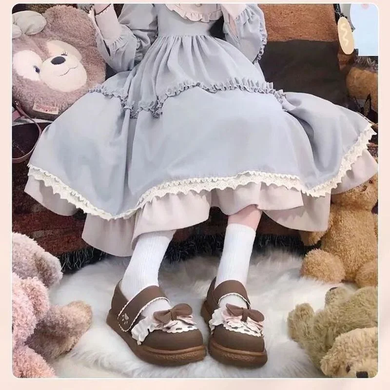 Японские Оригинальные туфли в стиле &quotЛолита&quot Harajuku Новинка весна-осень