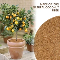 6pcs coconut mulch cover mulch disc plant cover coconut mat for gardening mulch discs frost protect cold winter cover pad