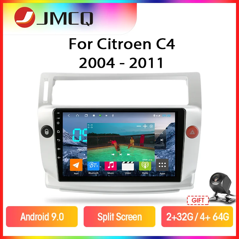 Мультимедийная магнитола JMCQ 2DIN Android 10 GPS навигация сдвоенный экран|Автомагнитолы|
