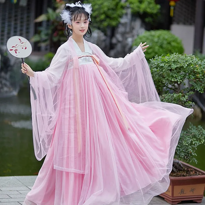 Традиционная китайская женская танцевальная одежда Hanfu Сказочная для девушек