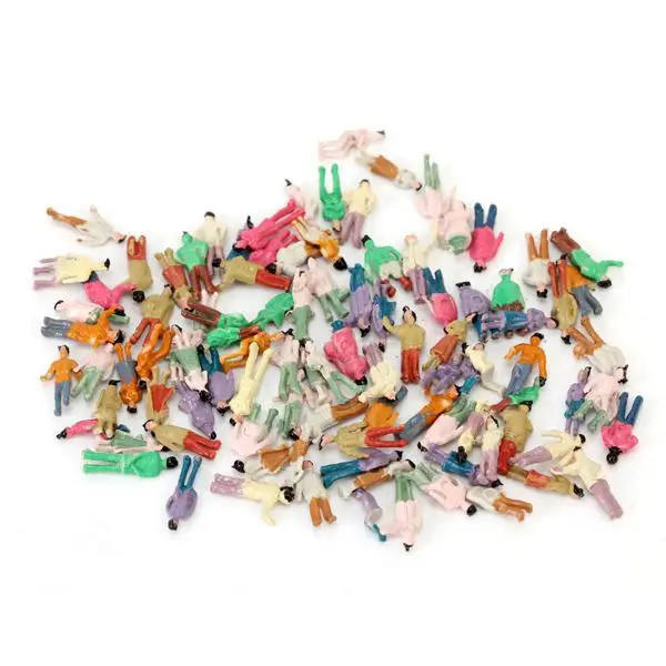 100 шт. разнообразные позы технические пассажирские фигурки пейзаж 1:150 для моделей