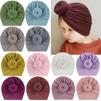 baby turban top knot hat toddler kids boy girl india beanie hat lovely soft newborn headwear photography props accessories
