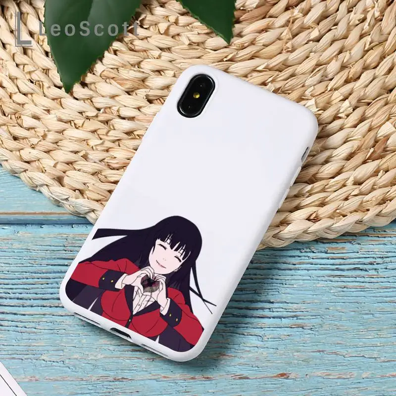 

Kakegurui Jabami Yumeko Phone Case Candy Color for iPhone 6 7 8 11 12 s mini pro X XS XR MAX Plus
