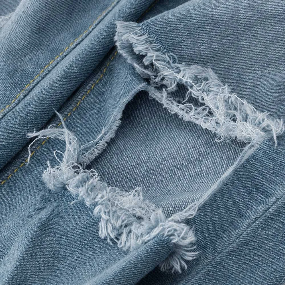 Женские летние брюки для женщин синие модные Стрейчевые джинсы с низкой талией