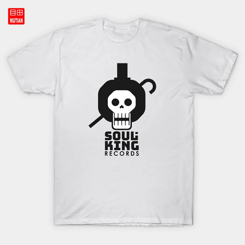 Футболка с логотипом Soul King Records Otaku Nerd Manga Onepiece Luffy Anime|Мужские футболки| |