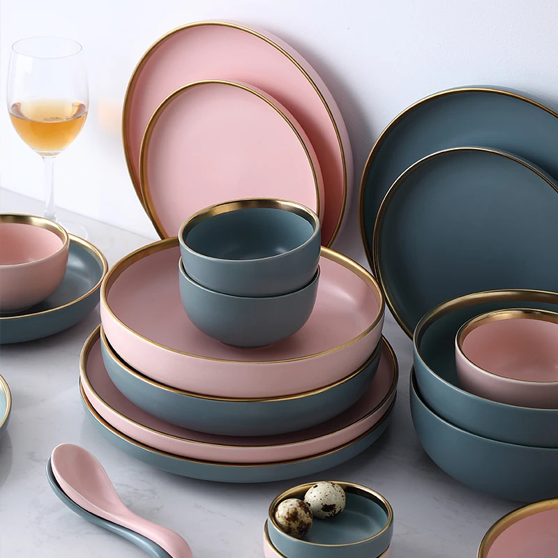 Тарелка керамическая в европейском стиле набор посуды для приготовления соуса