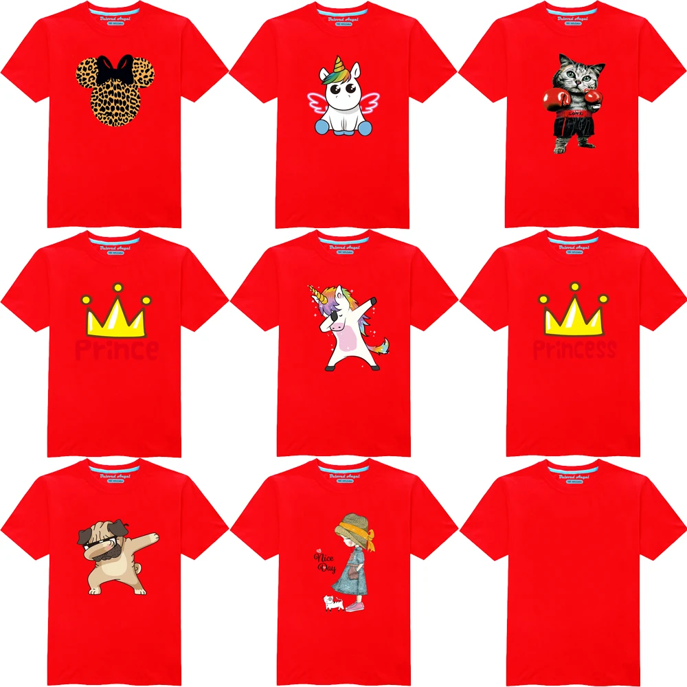 

Детская футболка с мультяшным рисунком единорога в стиле Харадзюку, детская Милая футболка, повседневные праздвечерние топы для мальчиков ...