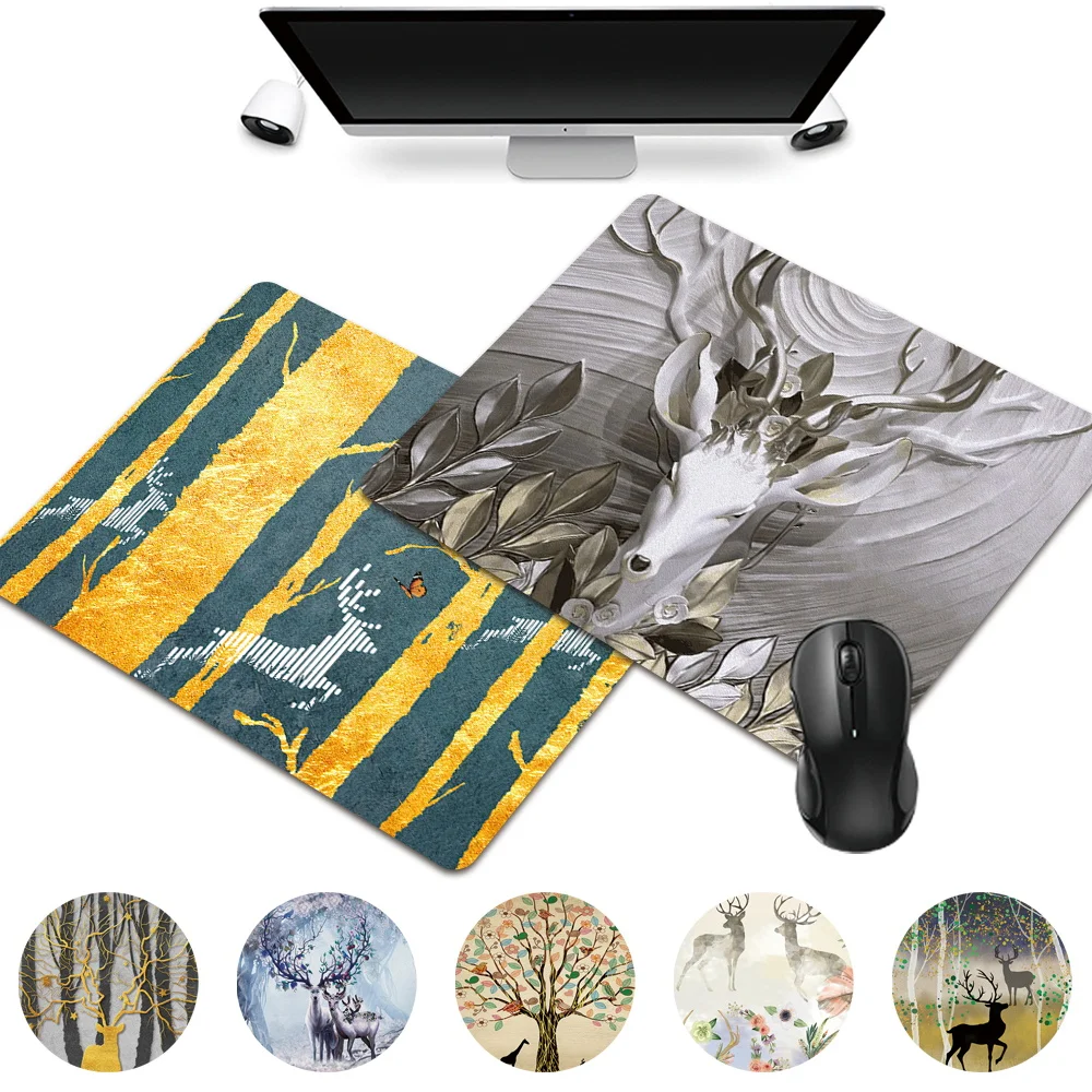 Гладкий игровой коврик для мыши компьютерной из искусственной кожи портативный