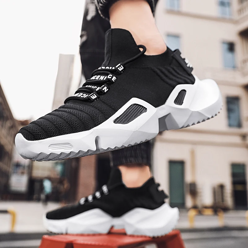 Мужская прогулочная обувь из дышащей кожи на шнуровке для тенниса весны и