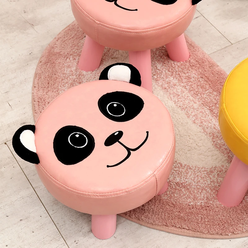

Small Cute Fashion home sofa stool cloth art living room tea table mound wooden creative small foot stools kids stool bench