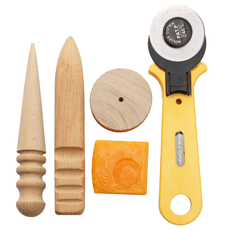 

Professional 37Pcs Leather Craft Tools Kit Hand Sewing Stitching Punch Carving Work Saddle Leathercraft Accessories