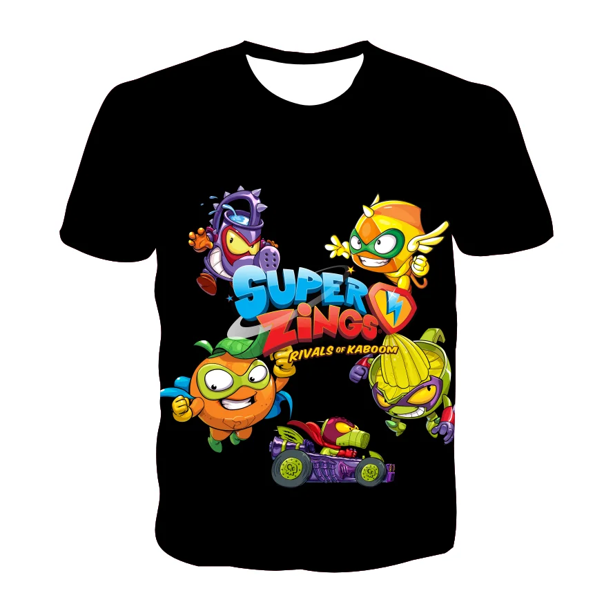 

New 3D Games Childrens T-shirt Super ztings Boys Summer T-shirt Girls Boys Clothes Short Sleeve Girls Baby T-shirt Clothes Boys