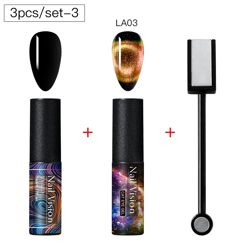 ZH08032 Nail Vision 9D Galaxy Cat Eye гель-Хамелеон Гель для ногтей длительный Galaxy Star эффект кошачьих глаз замачивается УФ/светодиодный - Цвет: ZH08032