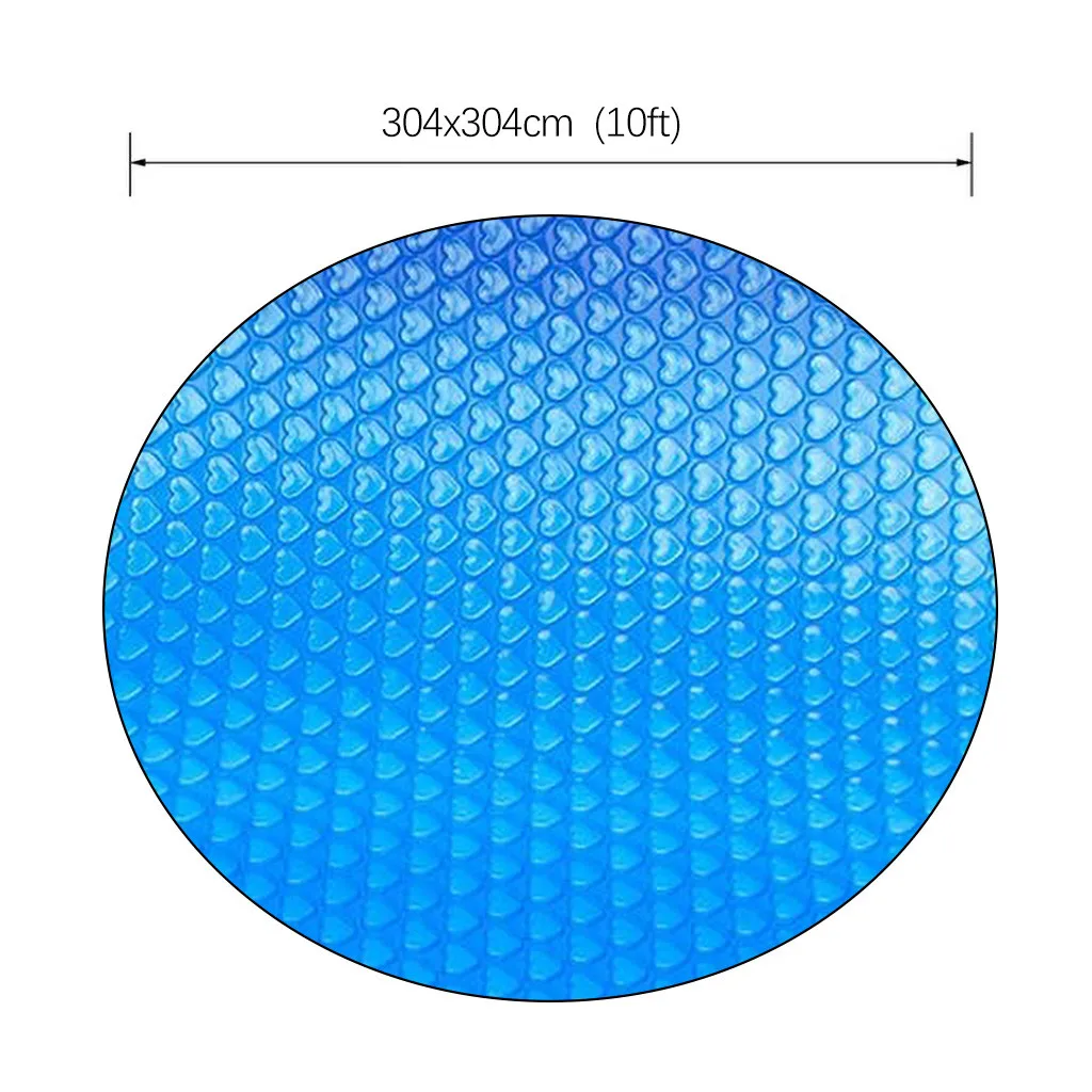 

Pool Cover Round Solar Swimming Pool Tub Cover 304cm Outdoor Bubble Blanket Accessories 10 Feet Swimming Pool Cover Round #T3G