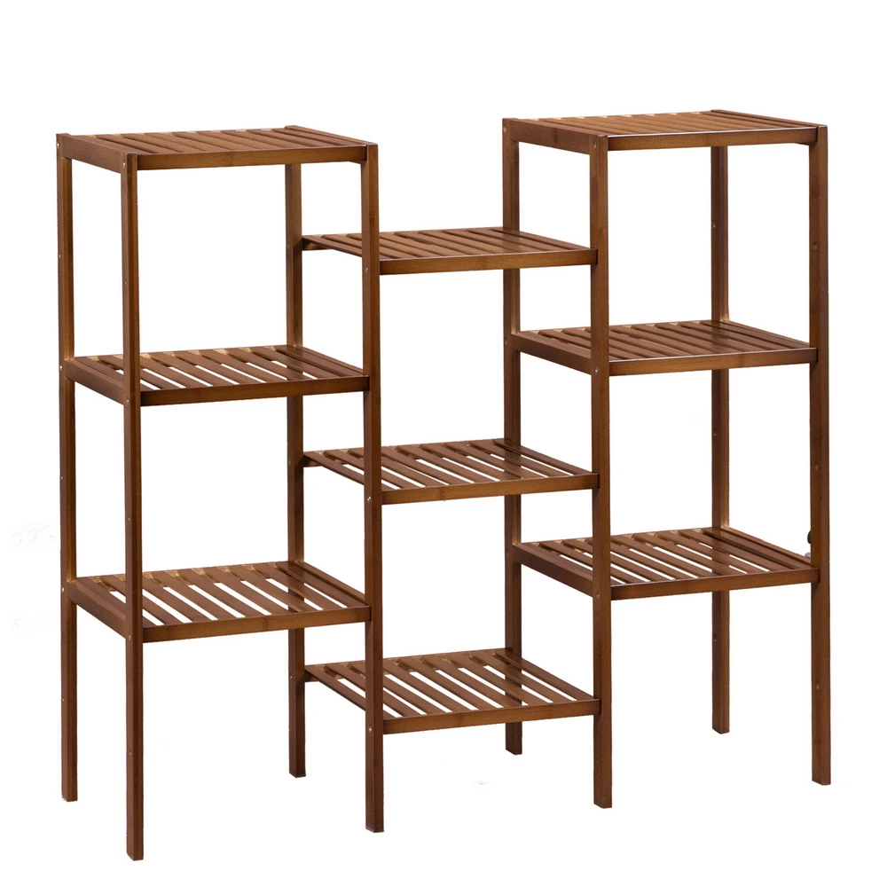 

Multifunction foldable Removable Storage Shelf wooden art Plant Holder Home Garden Organizer Living Room Balcony Storage Rack