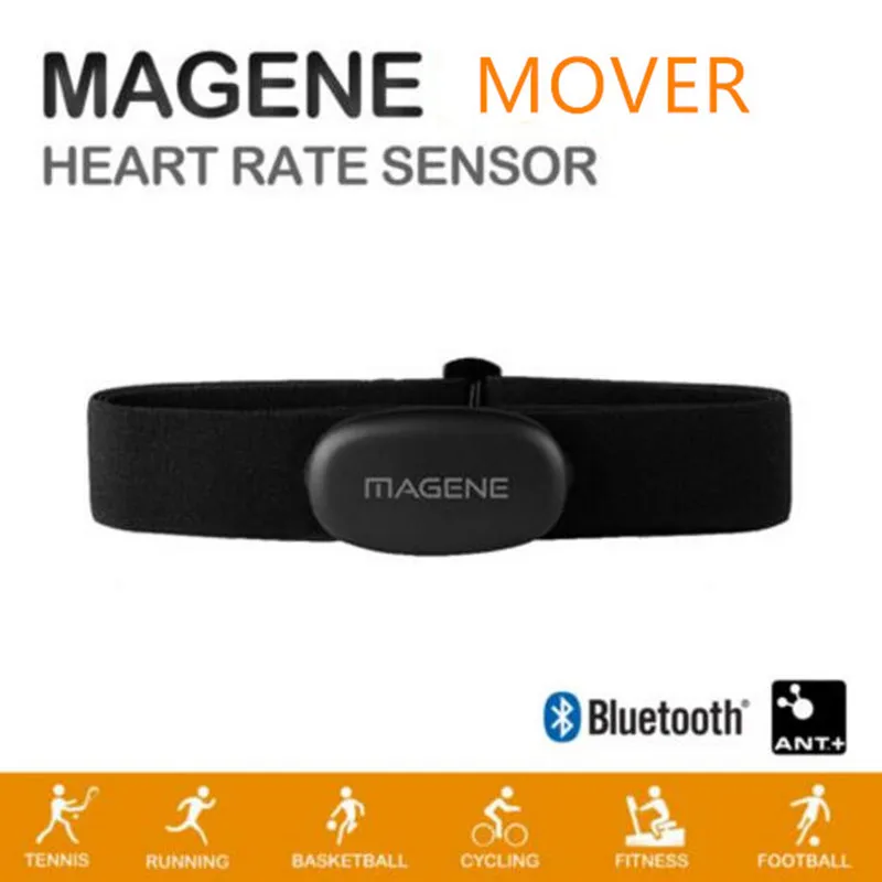 Датчик сердечного ритма Magene MOVER Bluetooth 4.0 ANT совместим с монитором GARMIN Bryton