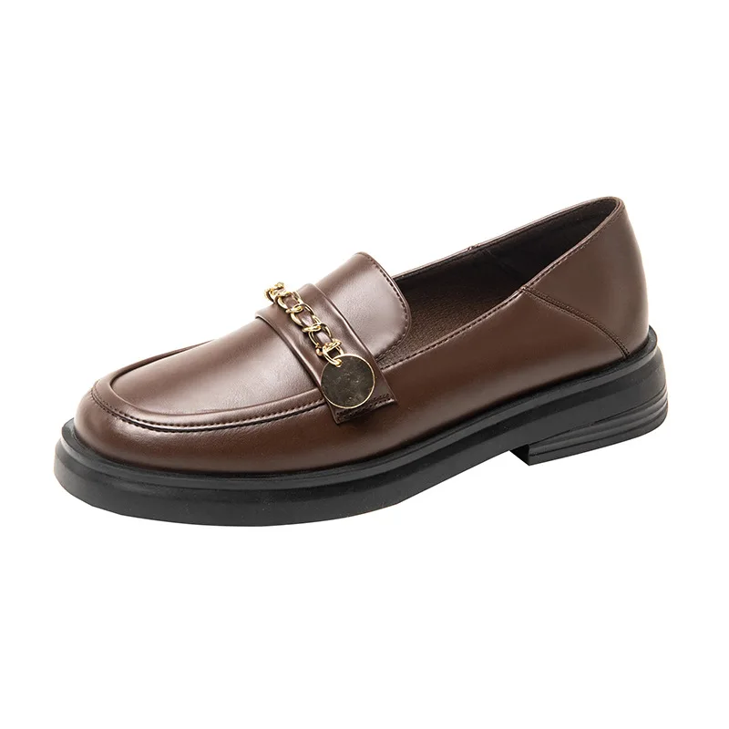 

2021 New Designer Shoes Woman Quality Leather Slip on Flats Shoes for Women Loafers Ladies Shoe Zapatos De Female Zapatos Mujer
