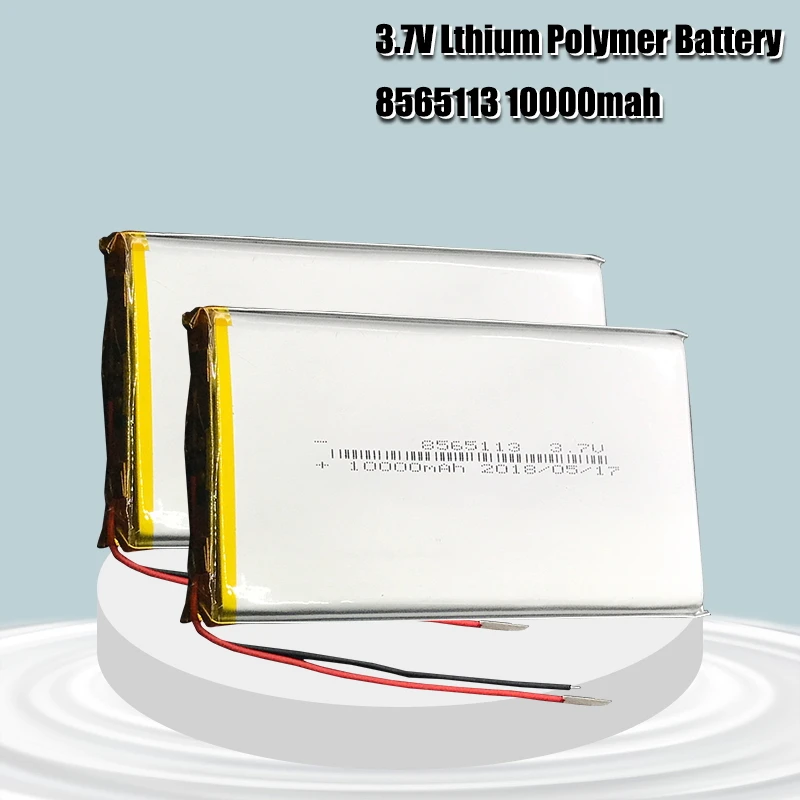 3.7V 10000mAh 8565113 Lithium Li-polymer Rechargeable Battery Li-ion Li Po cells For Tablet DVD GPS Medical Device PDA E-book